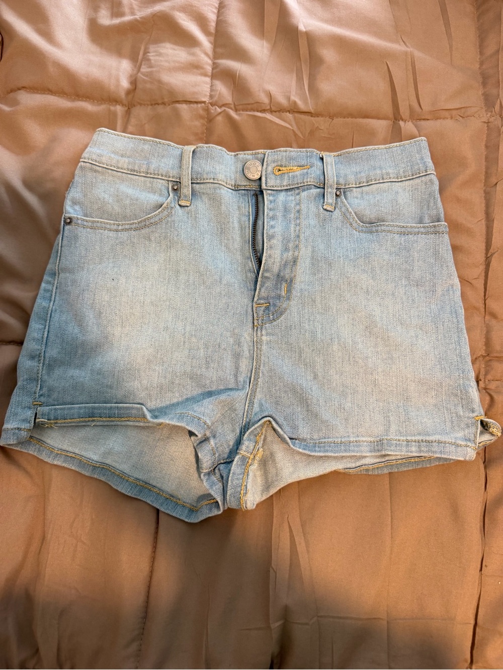 BDG Light Blue Denim Women’s High-Rise Shorts